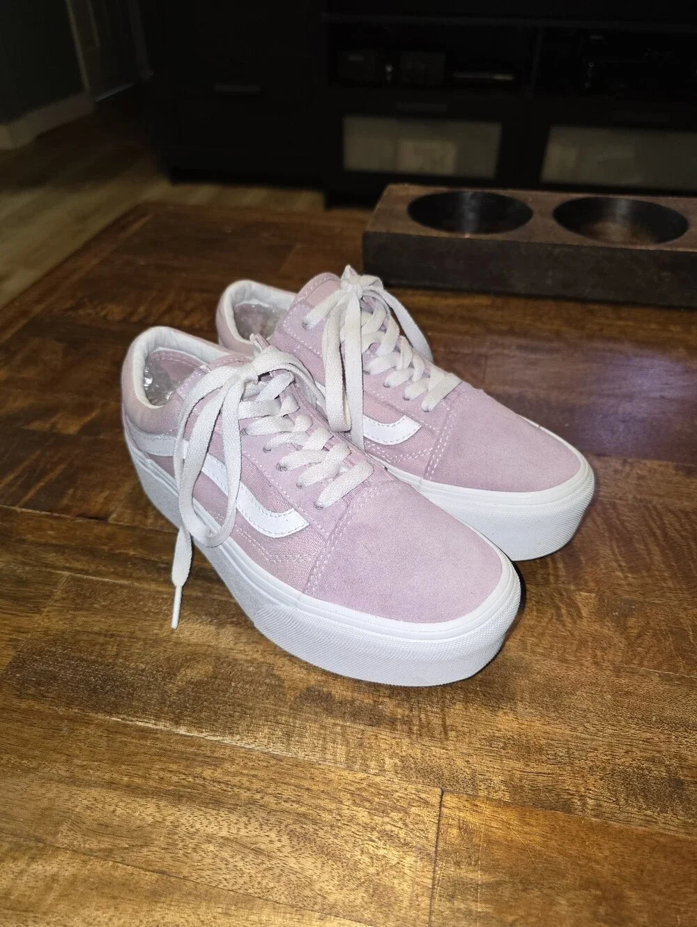 Vans Women Old Skool Stackform Keepsake Lilac Sz 6.5 US